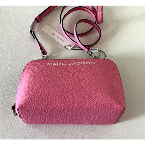 New Marc Jacobs Grind Crossbody Pouch Pebble Leather Petal Pink - Picture 3 of 5